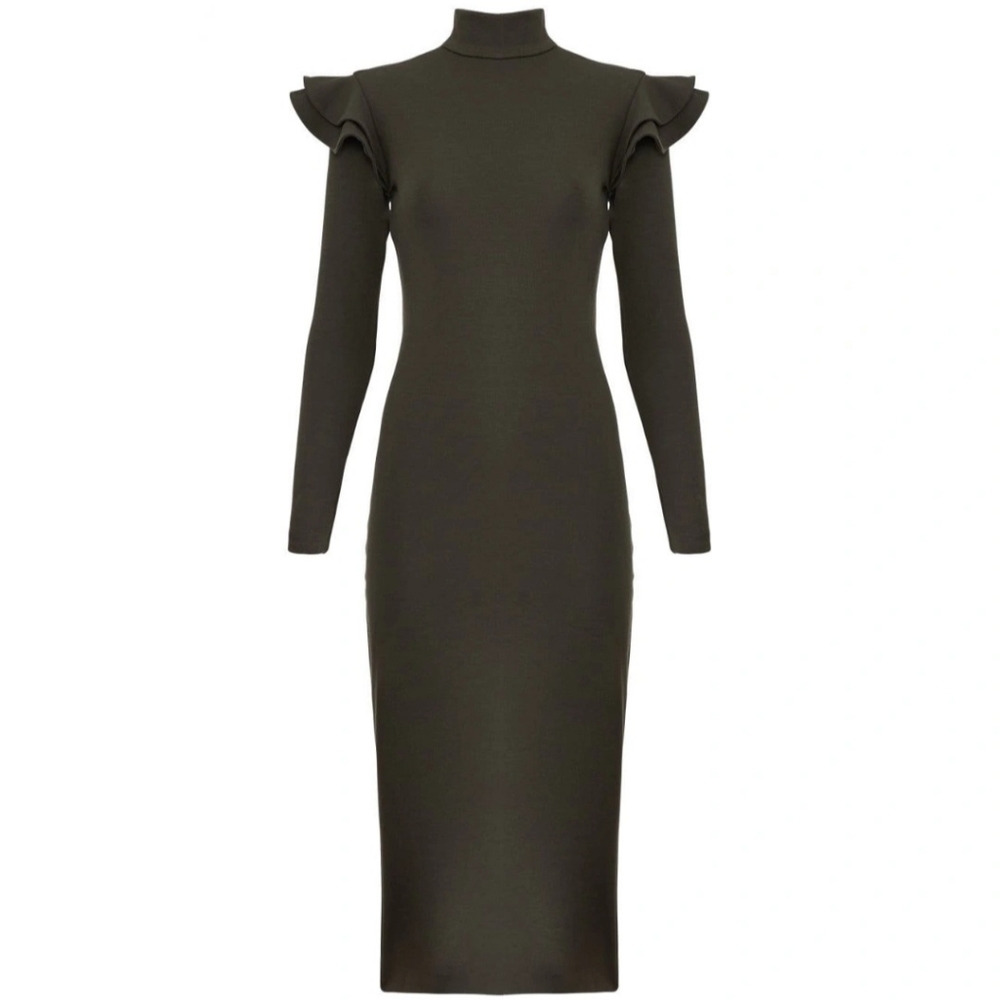 🧵 Hunter Bell Olive Green Katelyn Knit Dress, Sz XS